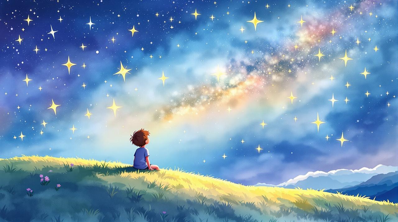 青丝影院 - 手绘动画短片：星空之梦 投稿封面